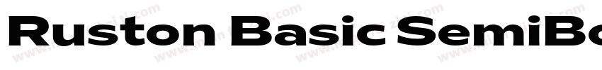Ruston Basic SemiBold SemiCondensed字体转换